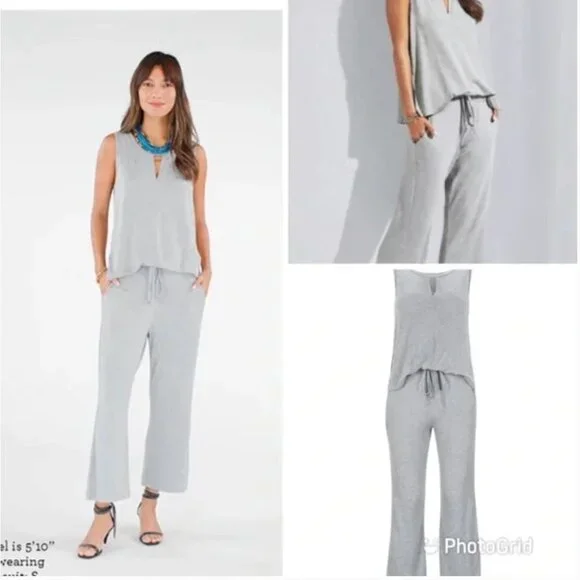Cabi Summer Jumpsuit in Gray - Picture 5 of 7